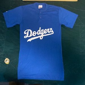 Majestic Blue Dodgers Long Shirt Size Small